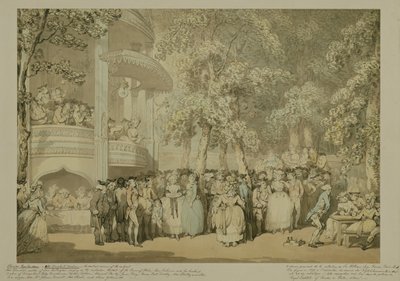 Vauxhall Gardens, ca. 1784 von Thomas Rowlandson